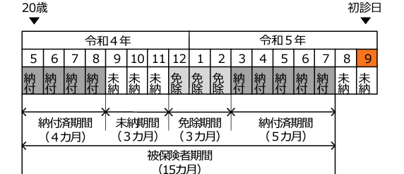 保険料納付要件（3分の2要件）