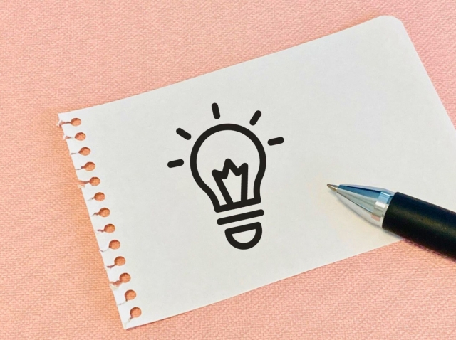 メモに電球